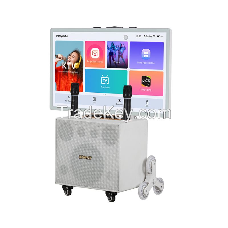 New Creative Design Portable Trolley Speaker Wholesales Partycube