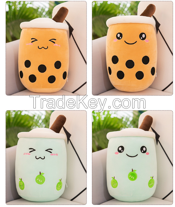 Cute Stuffed Boba Plush Bubble Milk Tea Cup Pillow