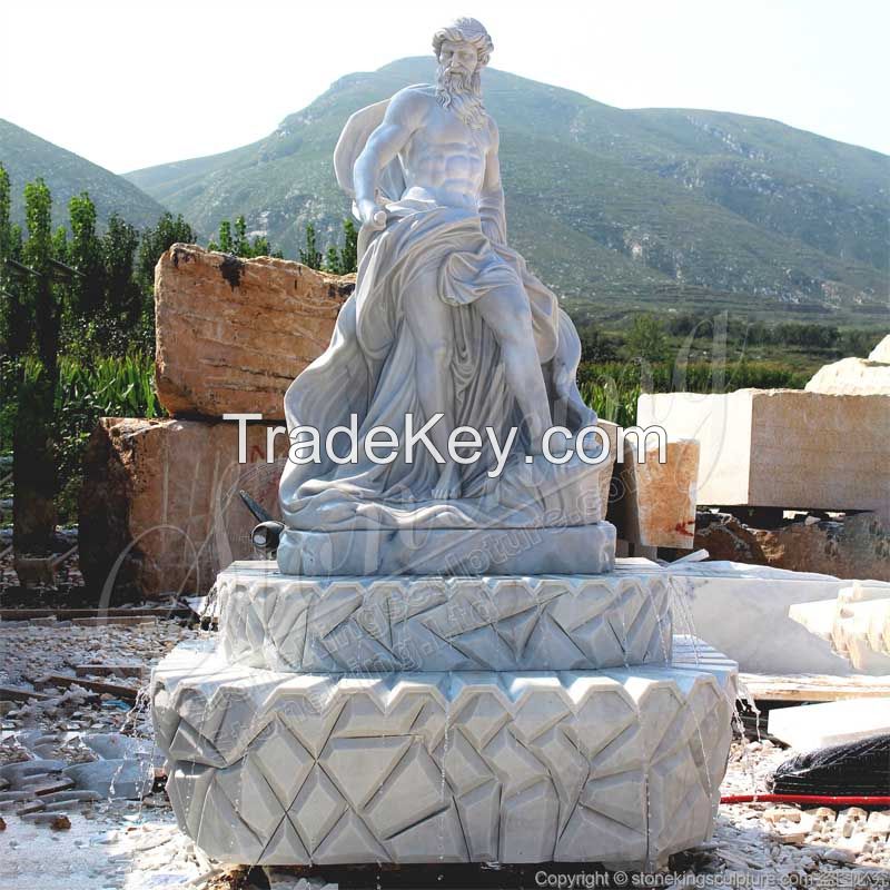 Marble Oceanus Statue Water Fountain for Outdoor Garden decoration