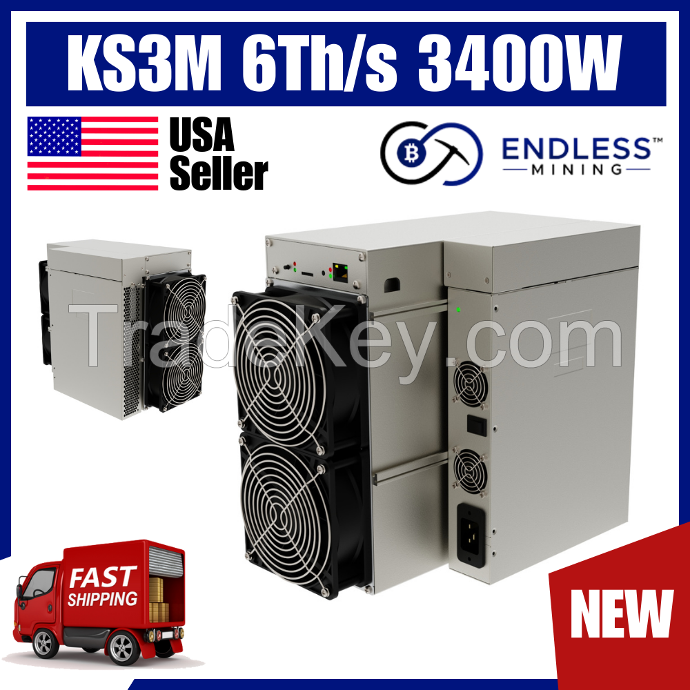 New Iceriver Kas Ks3m 6th/s With 3400w Psu Kaspa Kas Iceriver Ks3m 6th Kas Miner