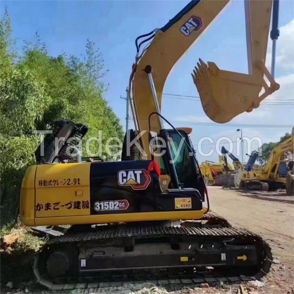 Used CAT 315D2 excavator at a low price, available 320D 325B 325D 325DL 326D 330B 330BL 330C 330D 336D, global direct shipping