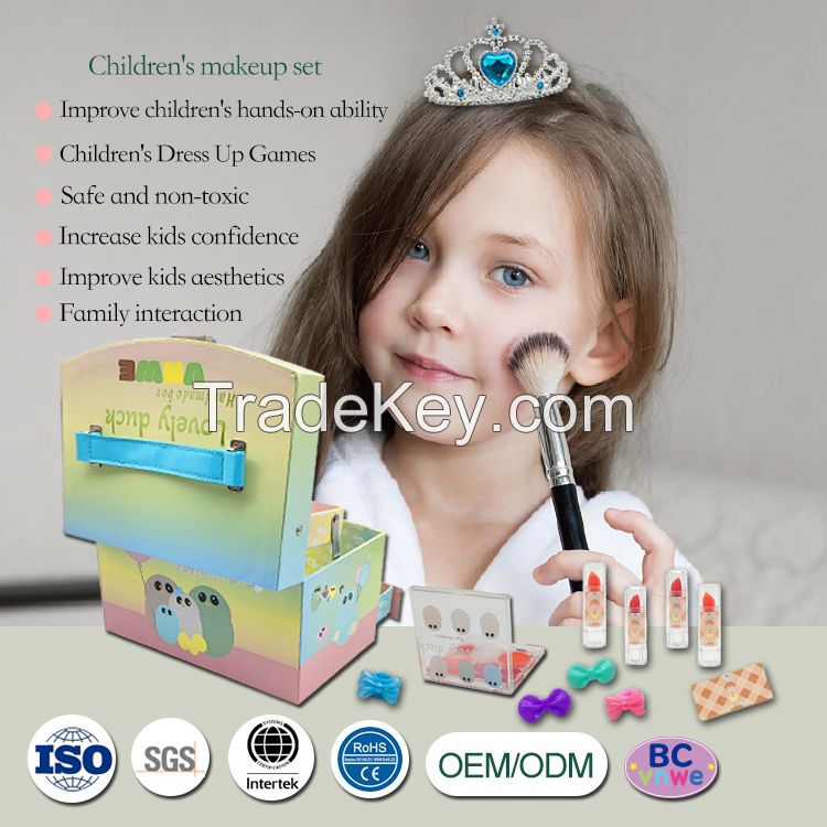 Factory OEM/ODM wholesale beauty children make up cosmetics set box
