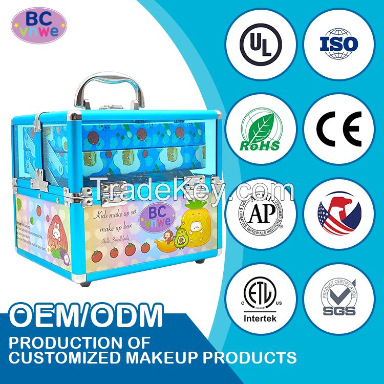Wholesale Real Cosmetics Custom Logo Children's Makeup Kit Set Cosmetics Baby Makeup Girl Makeup