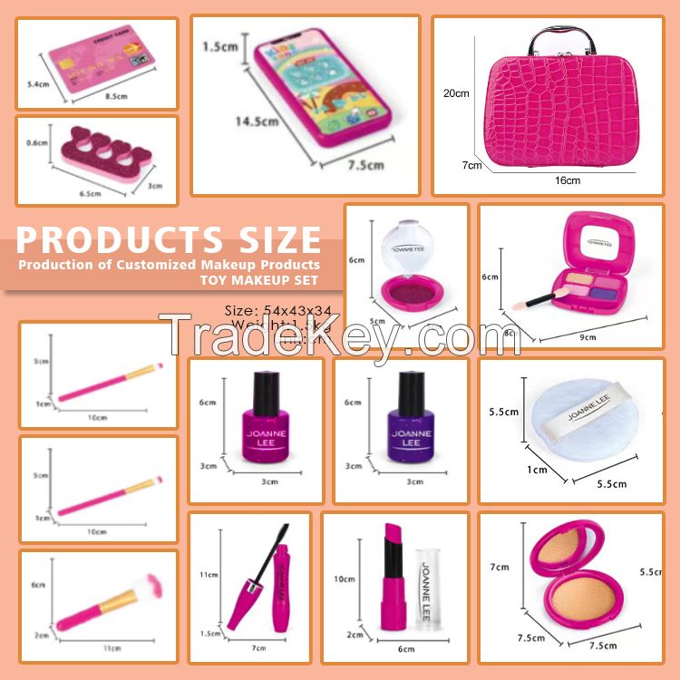 Wholesale Kids Cosmetics Pretend Play Makeup Set for Girl Makeup Toy for Kids Beauty Set Toys