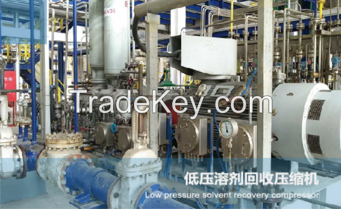 Methyl chioride compressor low pressure solvent recovery compressor for Polymer chemistry