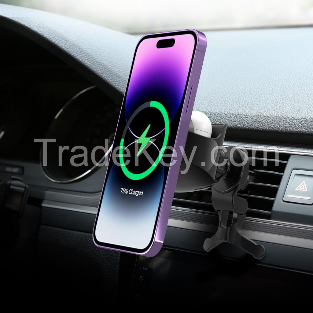 New 2 In 1 Magnetic Car Wireless Charger
