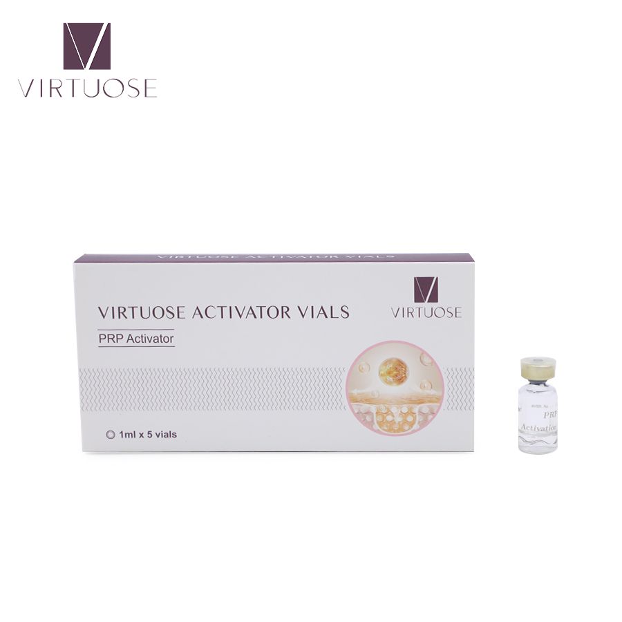 Virtuose Prp Activator 1ml*5 Sodium Platelet Rich Plasma Prp Activator For Facial