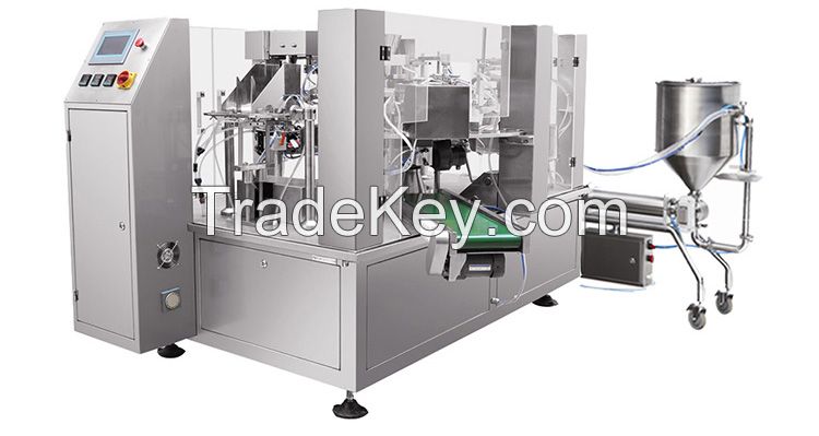 Zipper Stand Up Bag Liquid Packing Machine