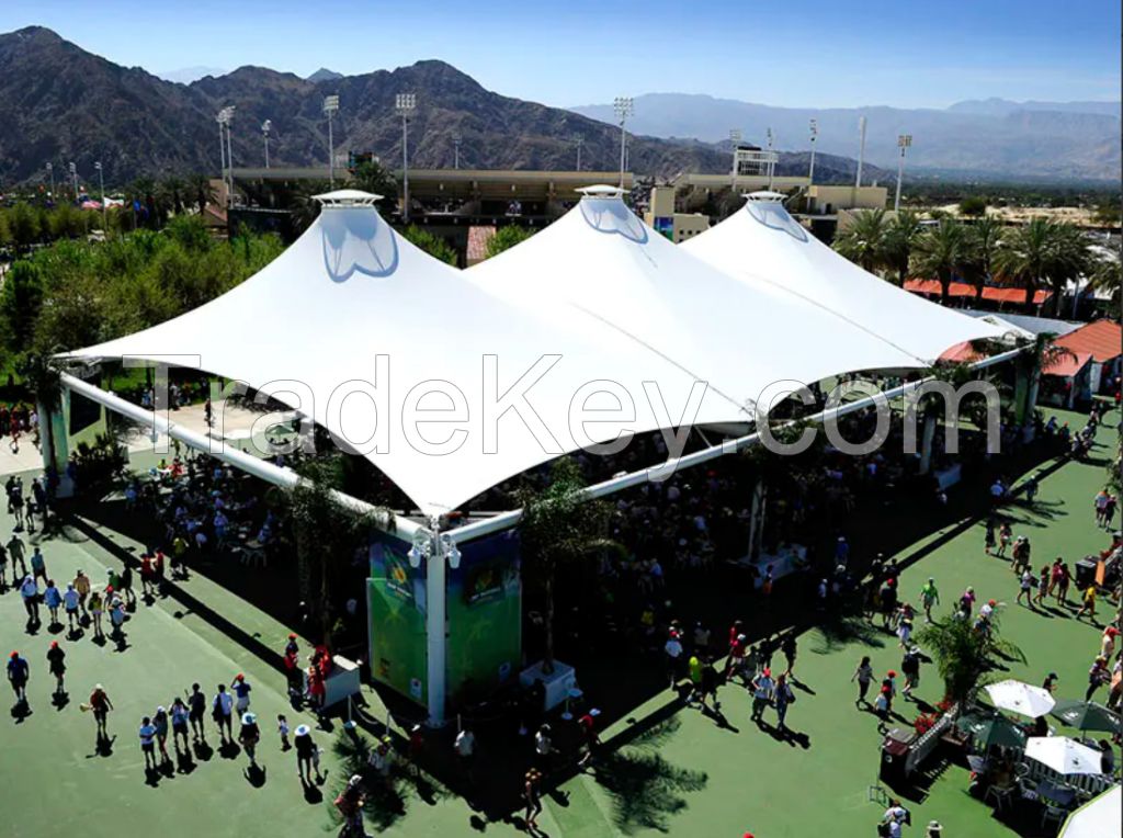 1300GSM 1500D30X32 High Strength Membrane Structure PVC Coated Polyester Fabric