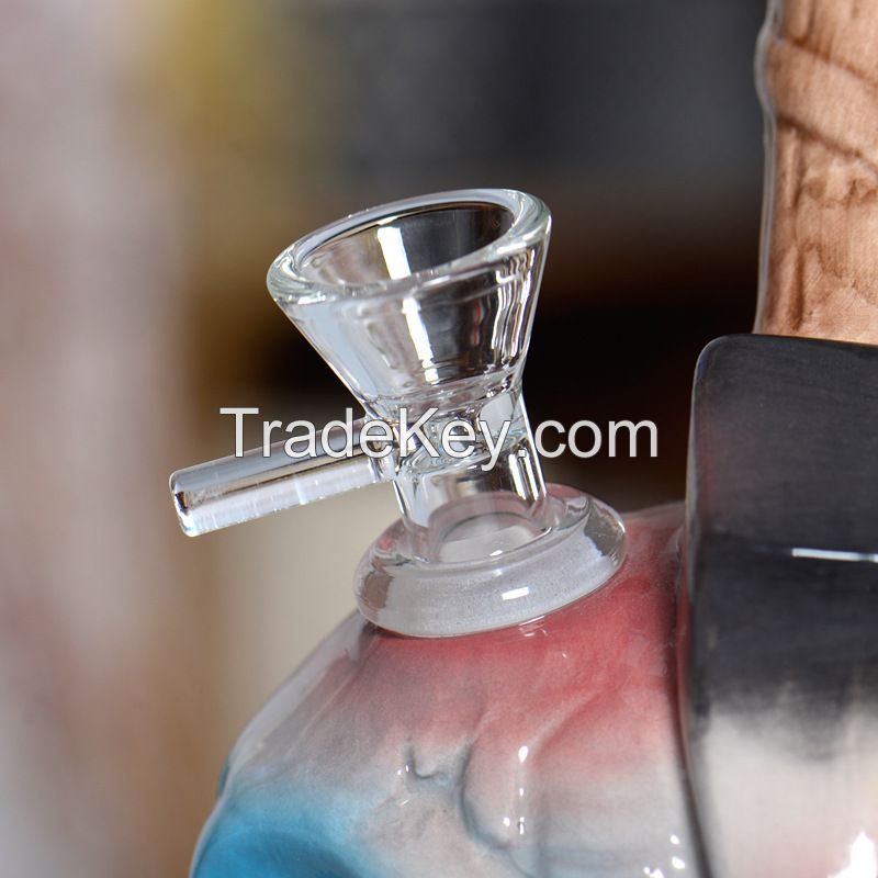 MU 2023 Hot sale Double Pipe Hookah Mini Glass Hookah Cute Hookah