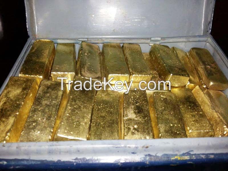 gold bars and nuggets