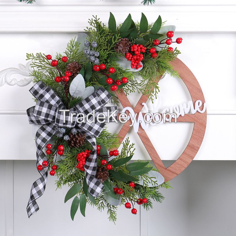 Wholesale Christmas Artificial flower wreath