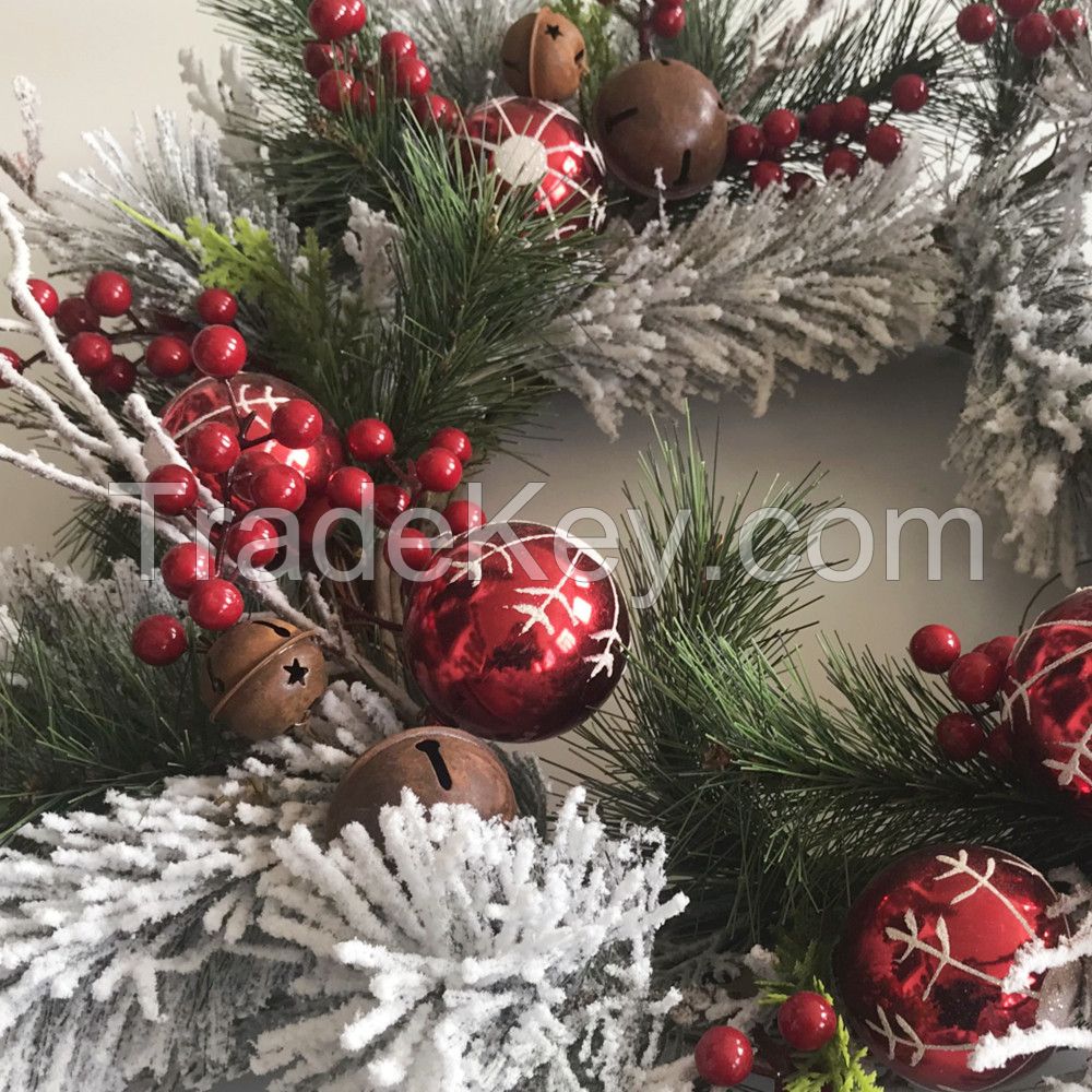 Hot Sell Christmas Artificial Flower Wreath