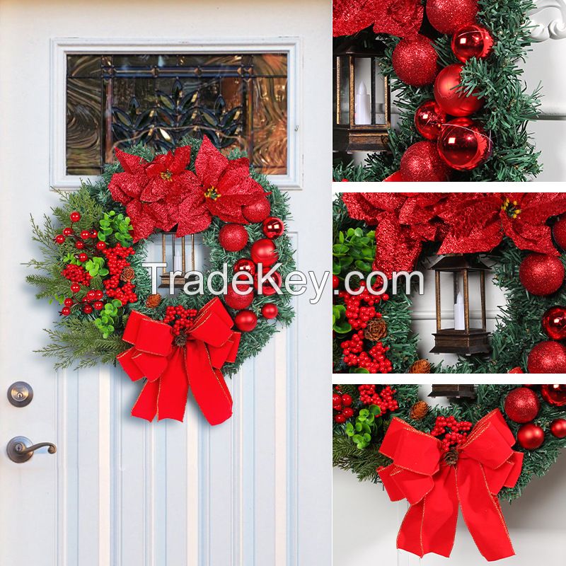 Wholesale Christmas Artificial Flower Wreath