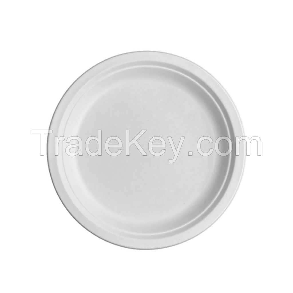 7-Inch High Quality Disposable Eco-Friendly Biodegradable Food Discs And Cutlery (1000 Pcs/Case)