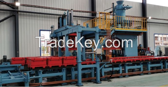 green sand horizontal l automatic molding machine line 