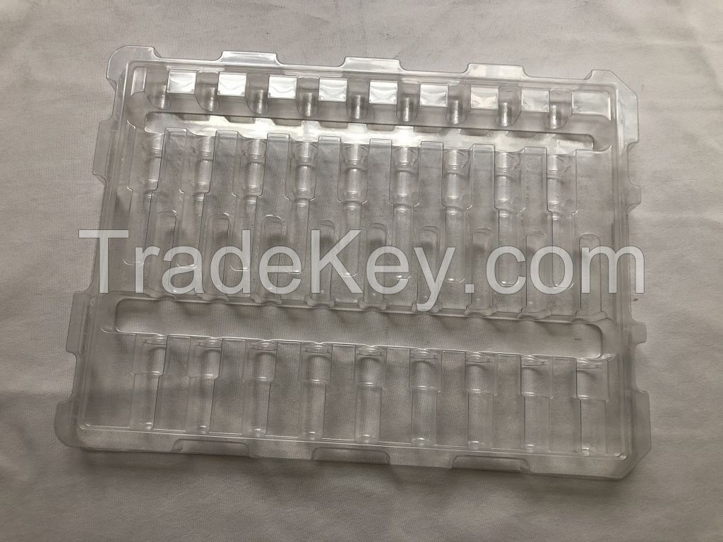 transparent PET plastic thermoforming blister trays blister vacuum forming packaging