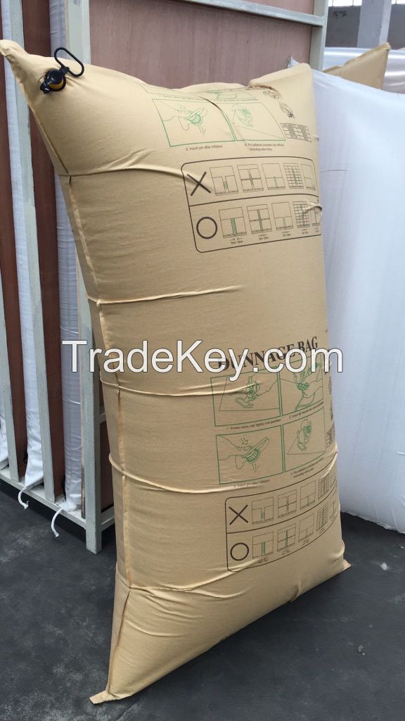Inflatable bags for containers