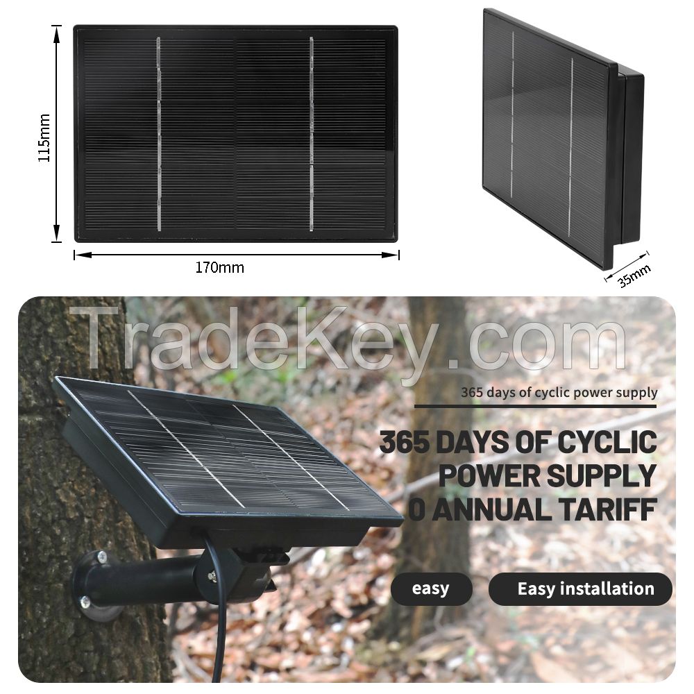 D4 Solar Charger 5V/6V Solar Panel 4W Monocrystalline silicon Solar Power Bank With USB/Type C DC Output