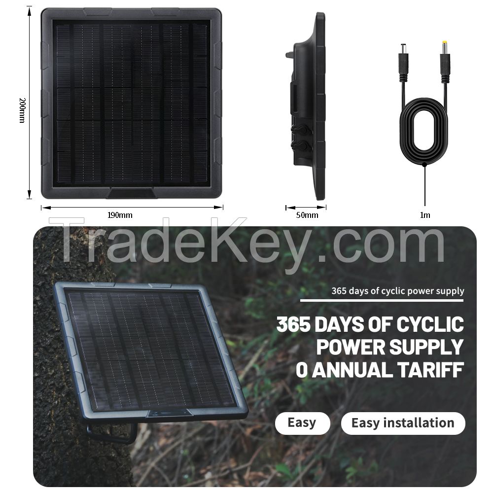 BL6A Universal solar panel charger 12v 5W PET Waterproof Solar Charger 6000mAh Micro USB/Type C Fast Plug