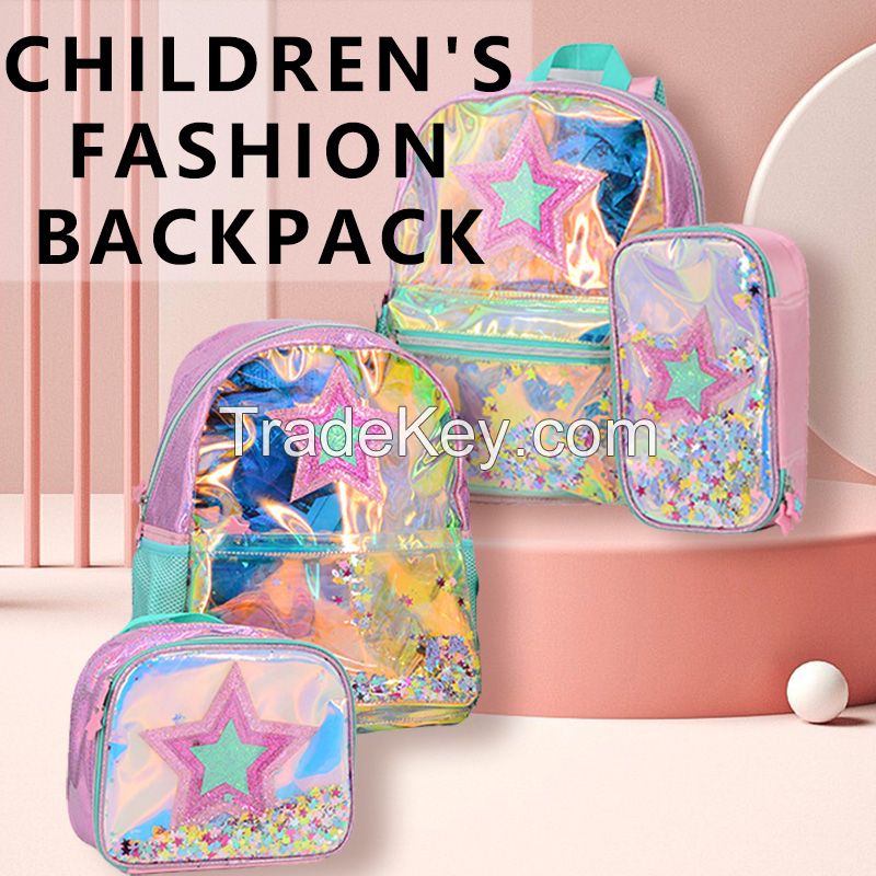 bookbags school bag for girls backpack for students school bags for girls set TPU mochila Mint Cosmic Unicorn Set