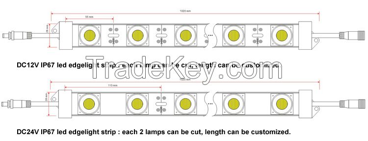 è¾¹åç§æ 12/24 ä¼ SMD 3030 æ·å¤é²æ°´é«äº®åº¦ LED æ¡å¸¦