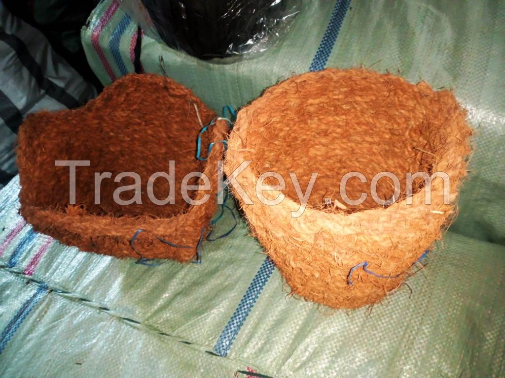 coconut fiber pot, coconut fiber broom, coconut fiber doormat
