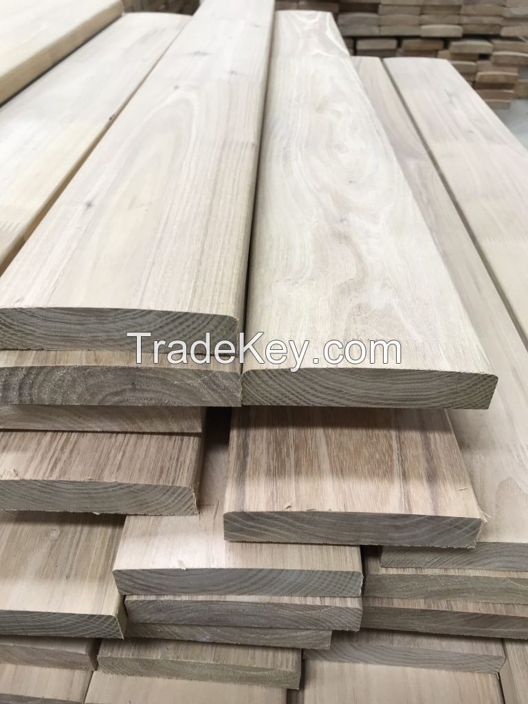 Robinia terrace decking boards, finger joint