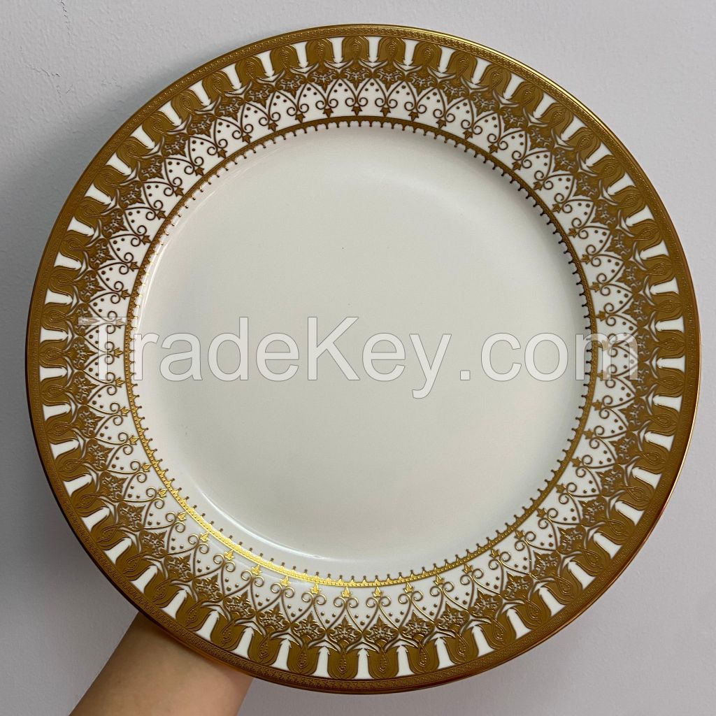 Fine porcelain / New bone china 16/18/24/36/60/72/90/109/111/120/145pcs gold dinnerware sets