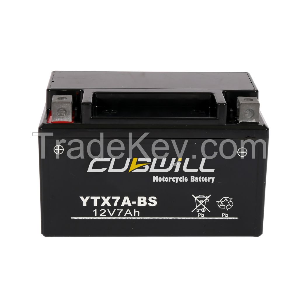 Easy To Replace Rechargeable MF 4AH 5Ah 7Ah 9Ah Battery For Motorcycle