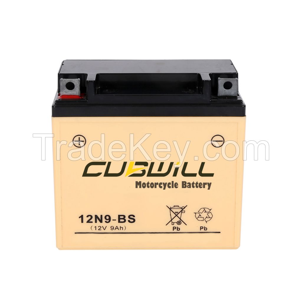 Long-life and high-quality sealed maintenance free motorcycle battery