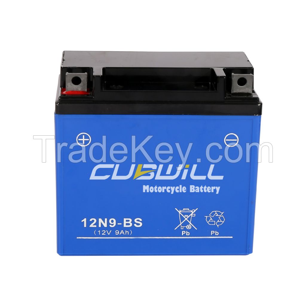 Long-life and high-quality sealed maintenance free motorcycle battery
