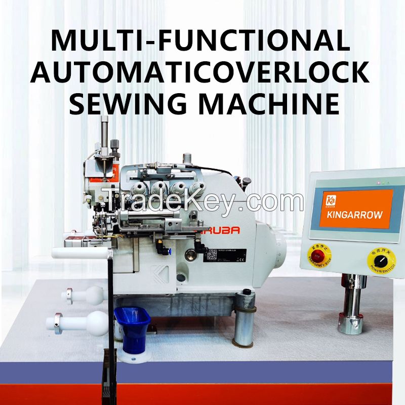 Multifunctional automatic overlock sewing machine