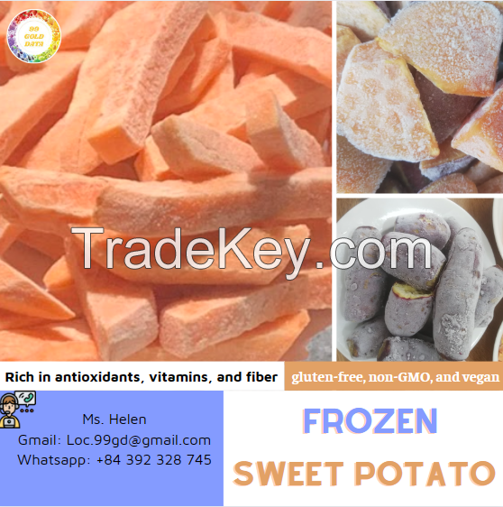 Yellow Inside Frozen Sweet Potato - Top 10 Favorite Vegetables In Vietnam