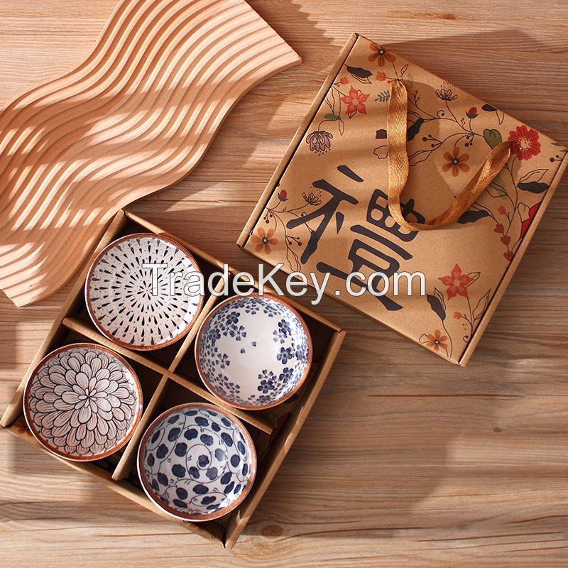 Patterned ceramic bowl 4.5''