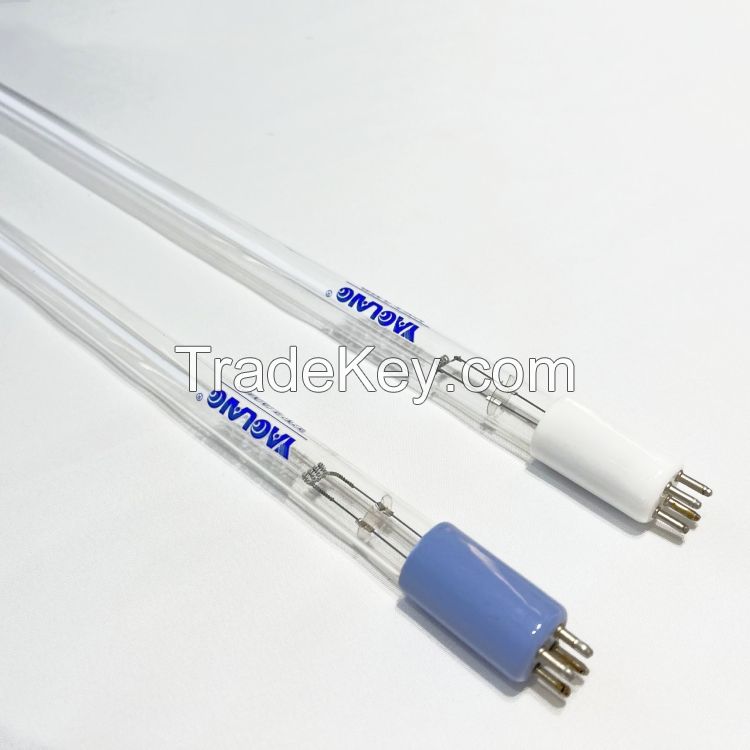 High output light ultraviolet 90w uvc lamp sterilizer ozone free quartz glass tube