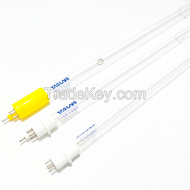 High output light ultraviolet 90w uvc lamp sterilizer ozone free quartz glass tube