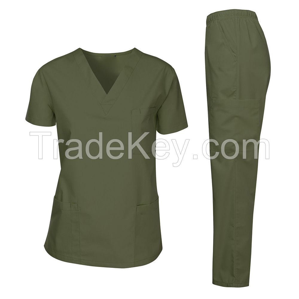 High Quality Design Scrub Sets Nursing Uniform Short Sleeved