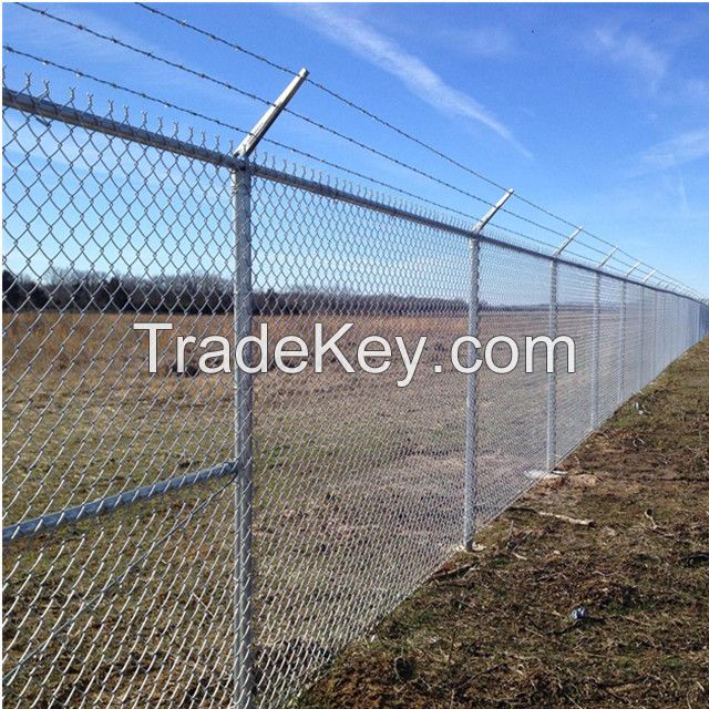 Chain Link Fence Security Fencing Galvanized and PVC coating Wire Mesh Roll