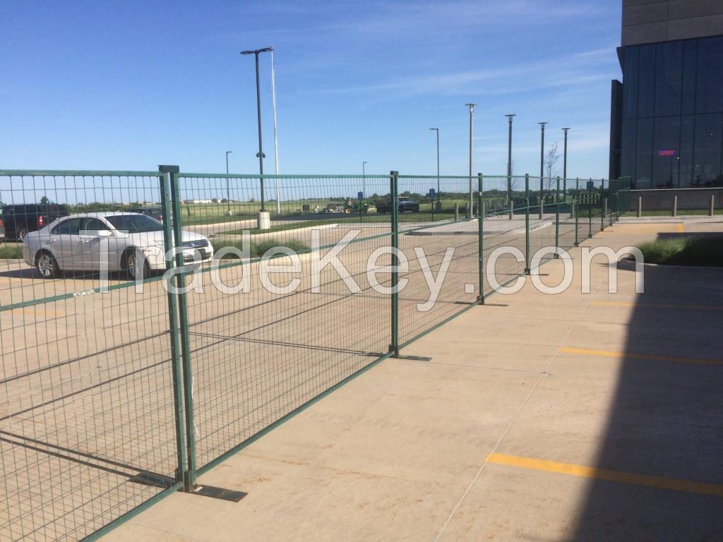 Tempoary Fence Wire Mesh Fencing Panel Construction Site Hired Rent Movable