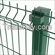 Wire Mesh Fence Panel 3D Curvy folds Welded mesh  panel Galv. with Coating