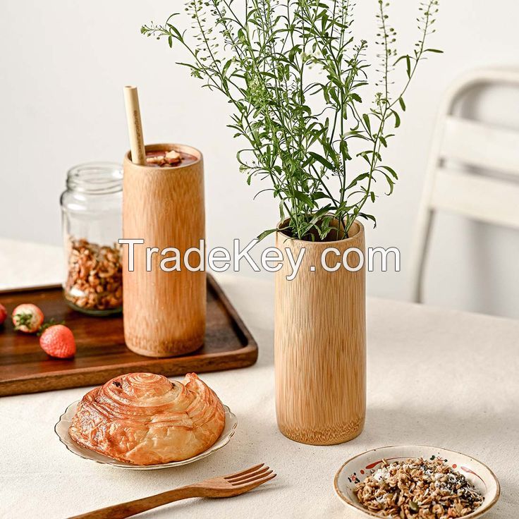 Hot Selling Bamboo Drinking Set Cups Made In Vietnam 100% Eco Friendly Material FBA Amazon