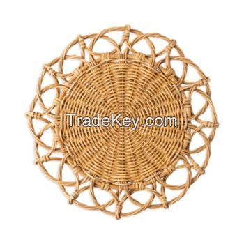 Rattan Placemats Set Handwoven Handmade Rattan Placemats For Dining Table Decor Wall Hanging