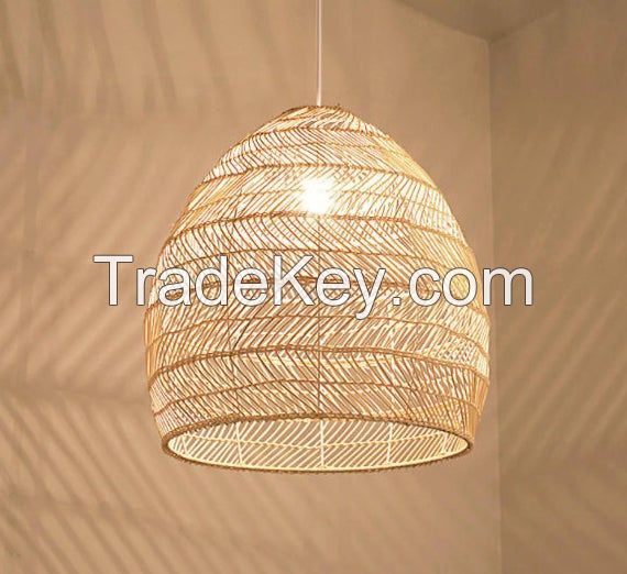 Home Decor Bamboo Pendant Light King Craft Viet Chandeliers Lamp Pendant Lights Rattan Lampshade