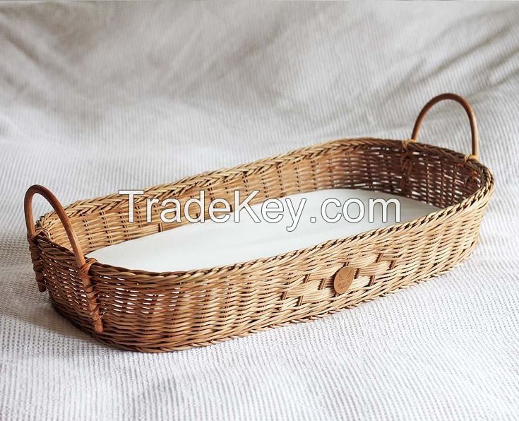 Best Selling Seagrass Baby Changing Basket Seagrass Baby Bed Handmade Baby Changing Basket Made In Vietnam ODM/OEM FBA Amazon