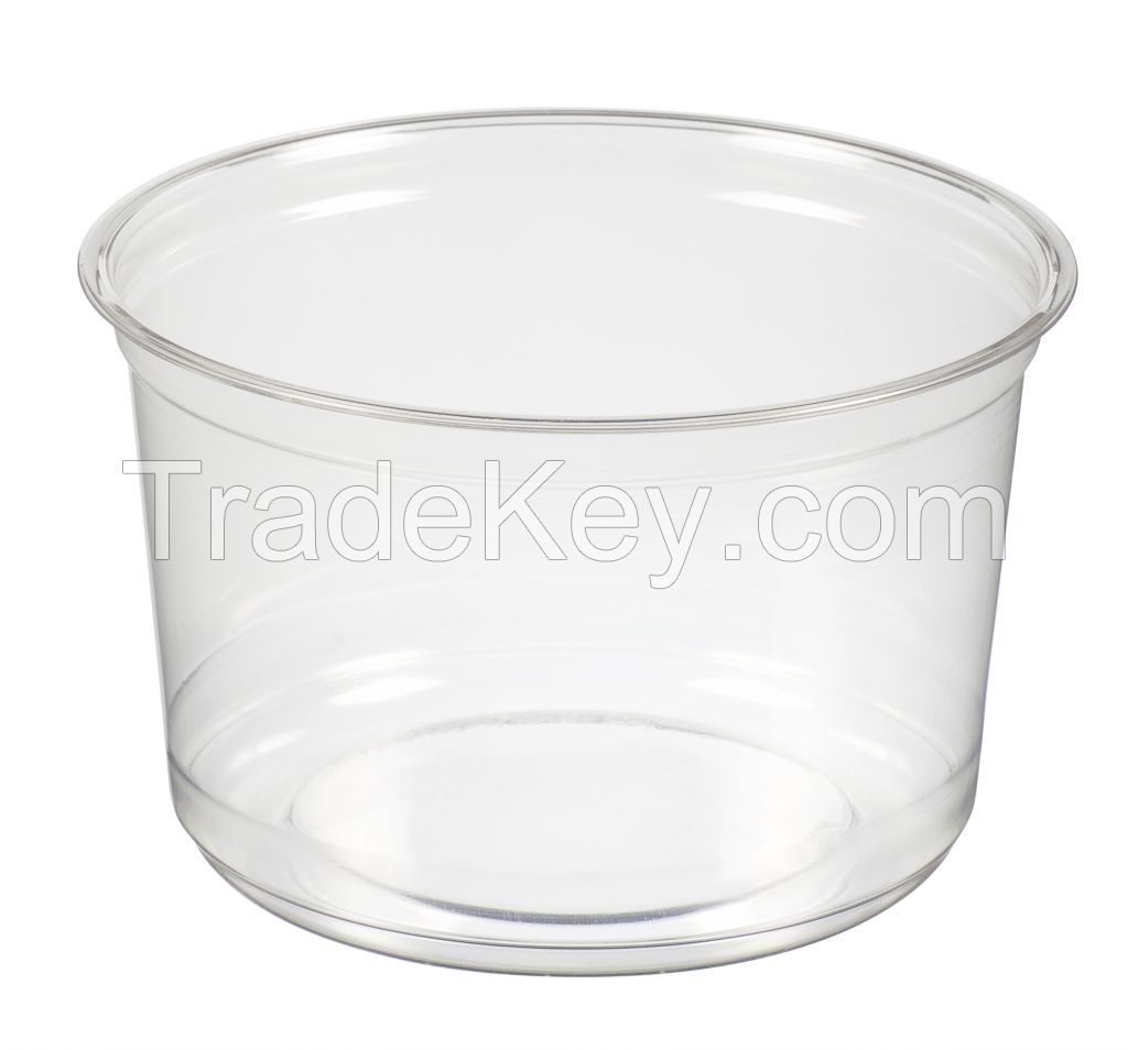 PET round deli container 16oz