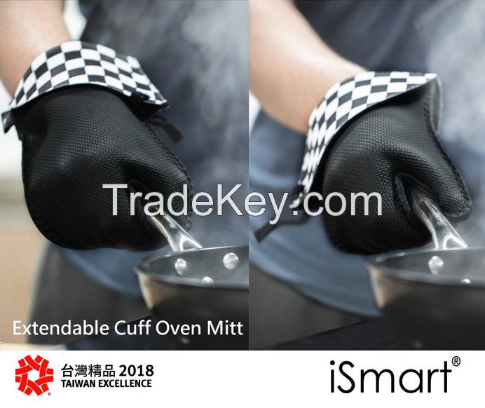 Extendable Cuff Oven Mitt Collection 