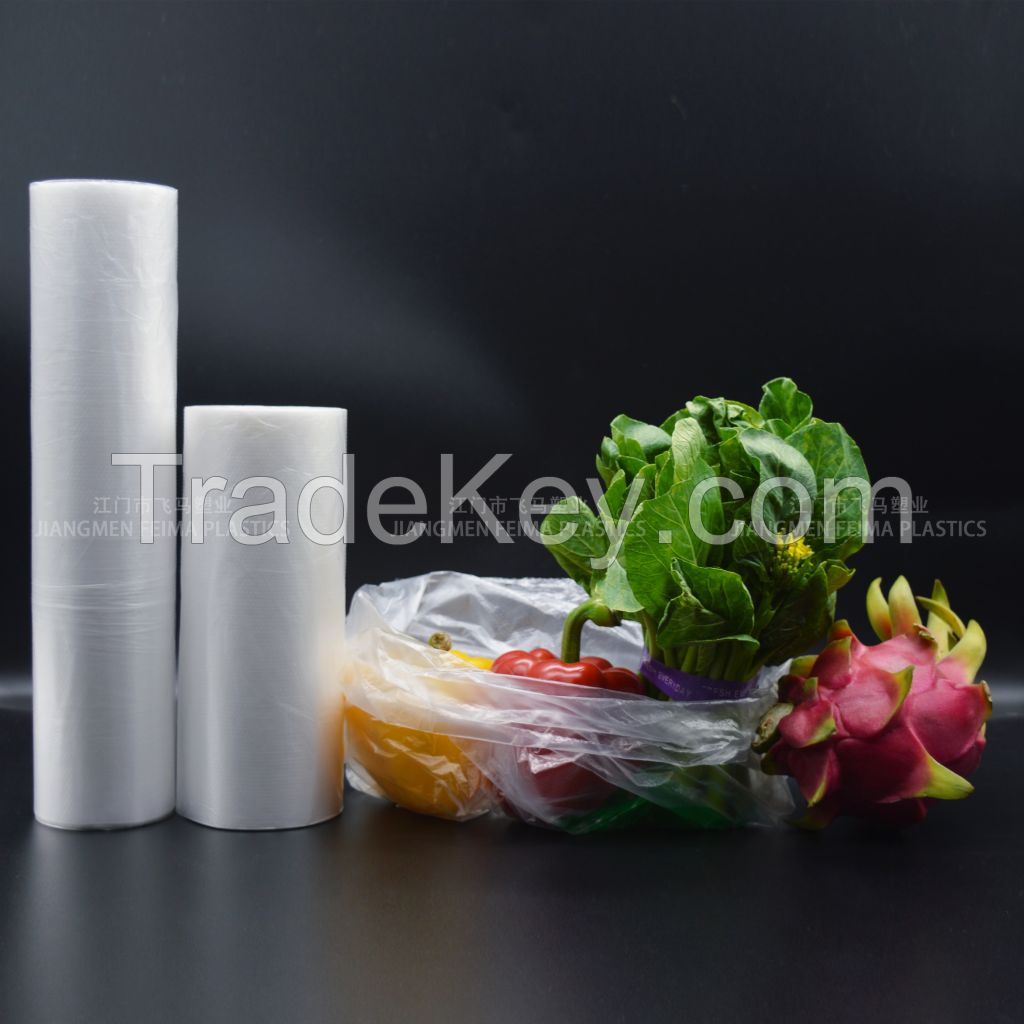 Wholesale supermarket produce on roll food grade safty plastic packaging storage Fresh-keeping Bag