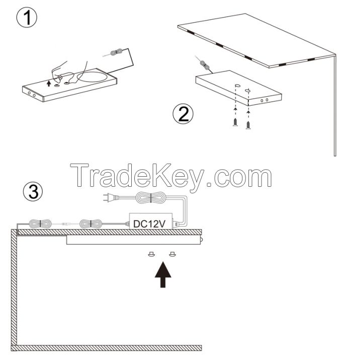 Aluminum Infrared sensor LED Cabinet Light