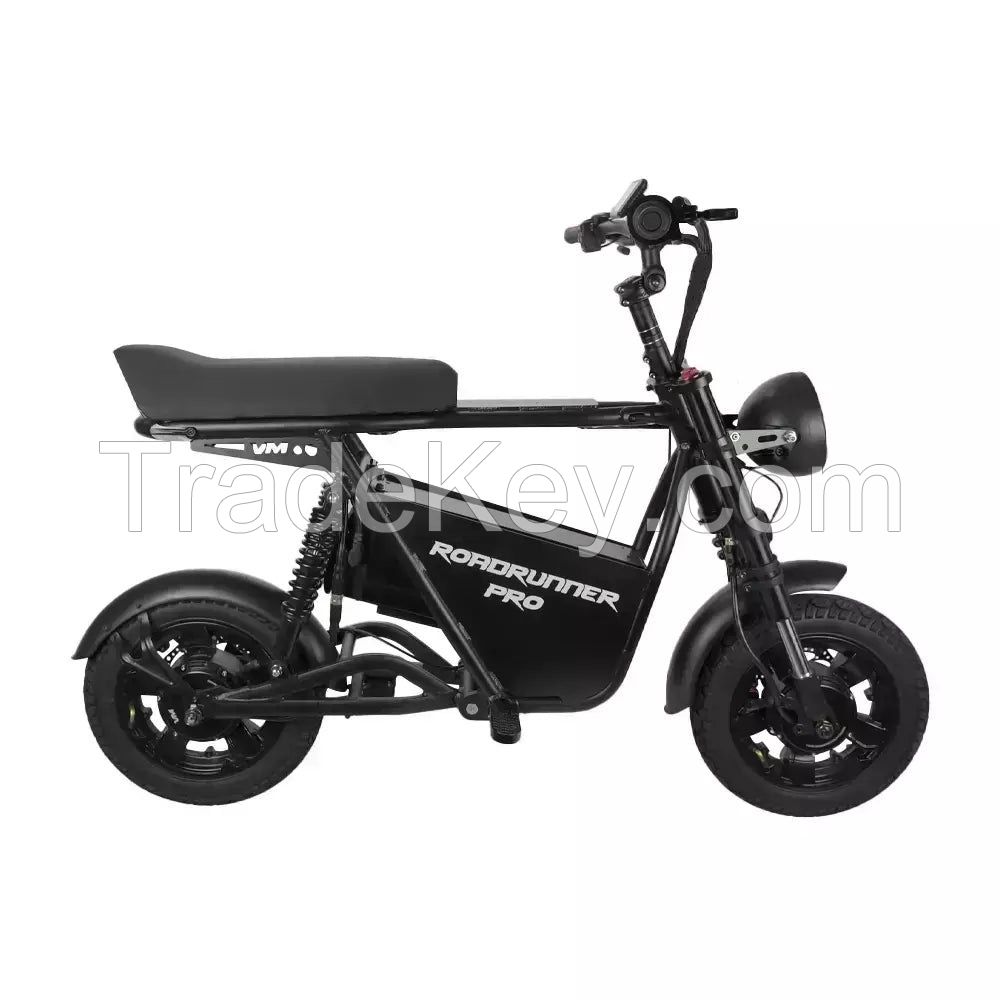 60v 30ah ROADRUNNER PRO dual motors without chain like motorcycle by voromotors from USA seated electric scooter
